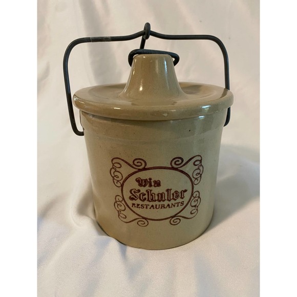 Win Schuler Kitchen Vintage Win Schuler Restaurants Stoneware Crock